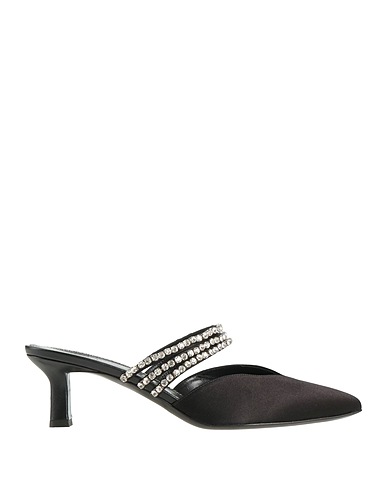 PHILOSOPHY di LORENZO SERAFINI Mules and clogs Black Textile fibres