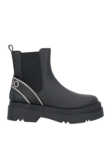 LIU •JO Ankle boot Black Textile fibres