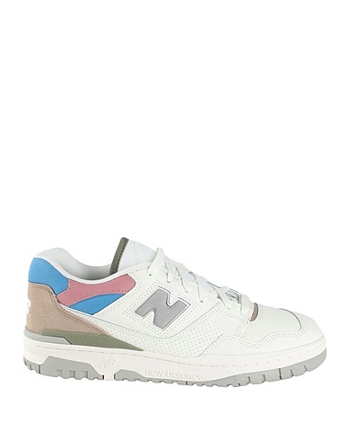 NEW BALANCE Sneakers 550 White Leather, Textile fibers