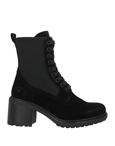 DOCKSTEPS Ankle boot Black Leather, Textile fibres