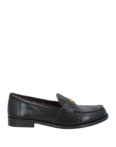 TORY BURCH Loafers Black Leather