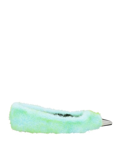 AREA x SERGIO ROSSI Ballerine Celeste Fibre tessili, Metallo