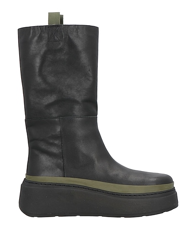 MARIA LUCA Boots Black Calfskin, Textile fibers