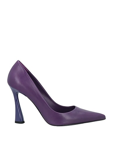 EDDY DANIELE Pump Dark purple Leather