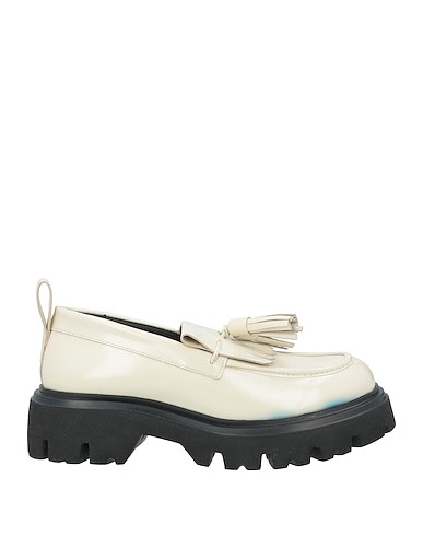 MSGM Loafers Ivory Leather