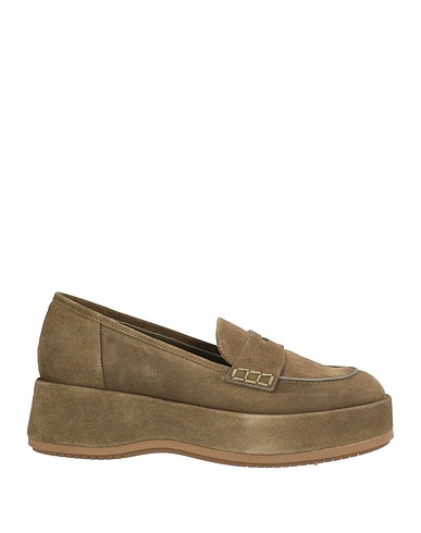 PALOMA BARCELÓ Loafers Military green Leather