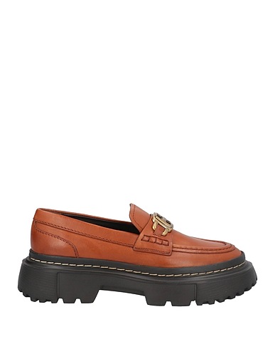 HOGAN Loafers Tan Leather