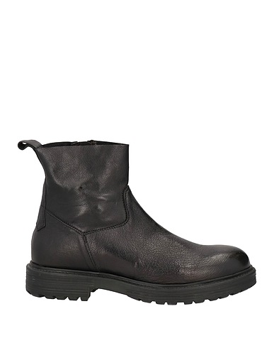 PAWELK'S Ankle boot Black Buffalo leather