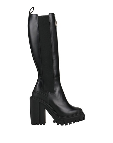 DOLCE&GABBANA Boots Black 70% Calfskin, 30% Viscose