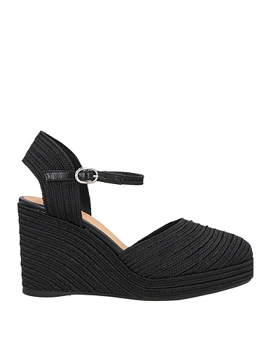 CASTAÑER Espadrilles Black Textile fibres
