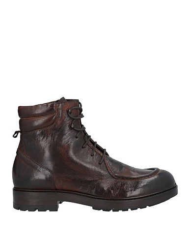 PAWELK'S Ankle boot Dark brown Leather