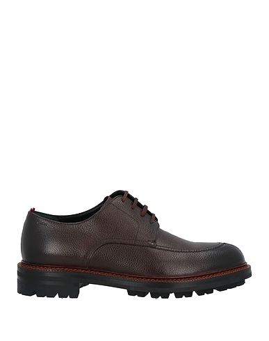 BALLY Laced shoes Dark brown Calfskin