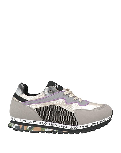 LIU •JO Sneakers Platinum Leather, Textile fibres