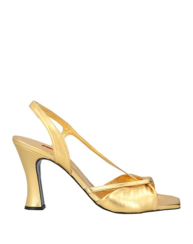 CAREL Paris Sandals Gold Calfskin