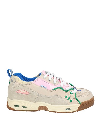 GLOBE Sneakers Beige Leather, Textile fibres