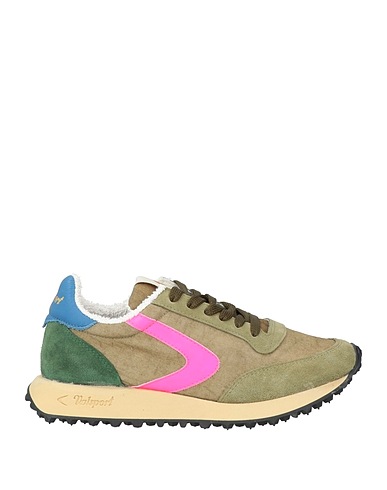 VALSPORT Sneakers Military green Textile fibers, Leather