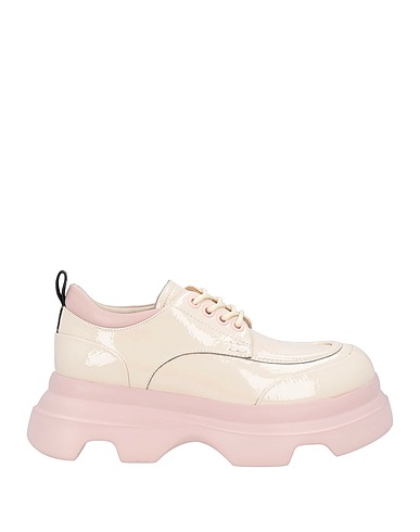 JEANNOT Laced shoes Off white Leather