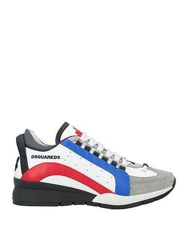 DSQUARED2 Sneakers Grey Calfskin, Textile fibres