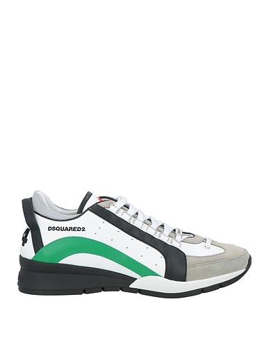 DSQUARED2 Sneakers Verde Pelle di vitello, Fibre tessili