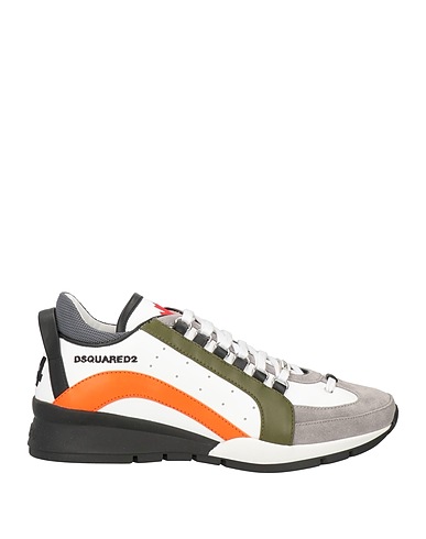 DSQUARED2 Sneakers Light grey Calfskin, Textile fibres