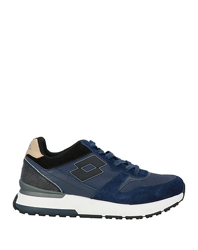 LOTTO LEGGENDA Sneakers Midnight blue Textile fibres, Leather