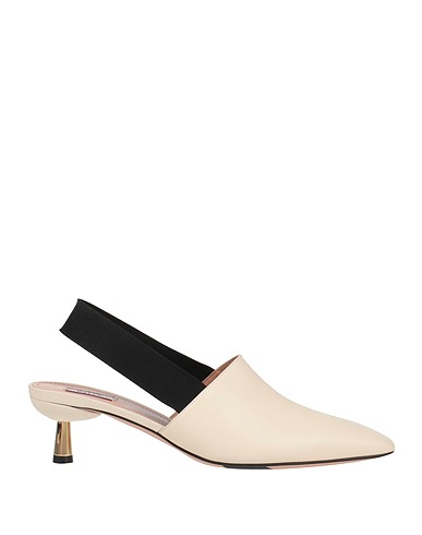 BALLY Pump Ivory Calfskin, Textile fibers