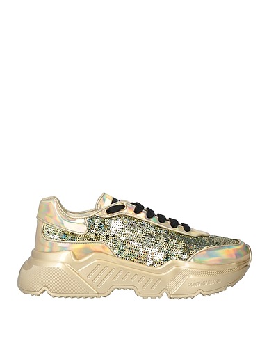 DOLCE&GABBANA Sneakers Gold Leather