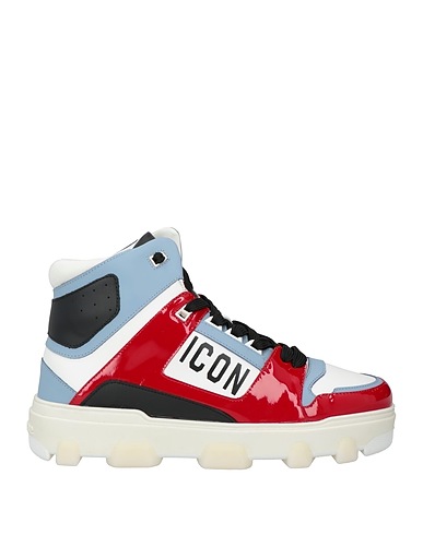 DSQUARED2 Sneakers ICON White Calfskin, Textile fibres