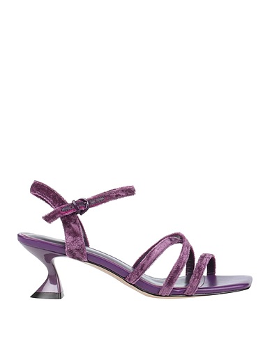 JEANNOT Sandals Purple Textile fibres