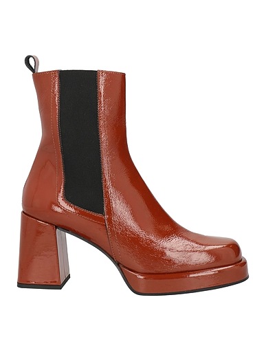 JANET & JANET Ankle boot Brown Leather
