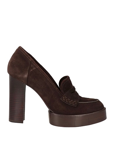 PALOMA BARCELÓ Loafers Dark brown Leather