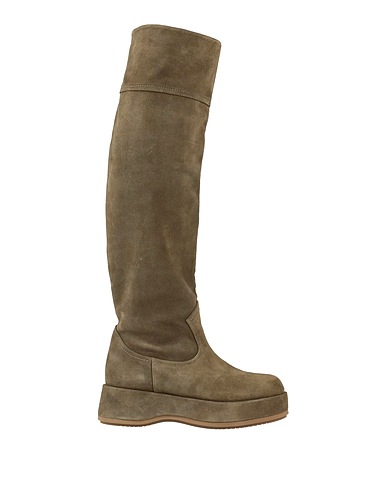 PALOMA BARCELÓ Boots Military green Leather