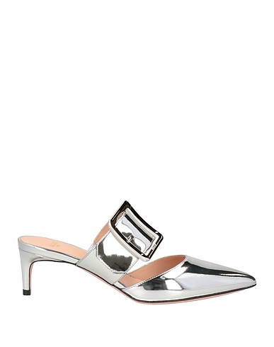 BALLY Mules and clogs Silver Calfskin