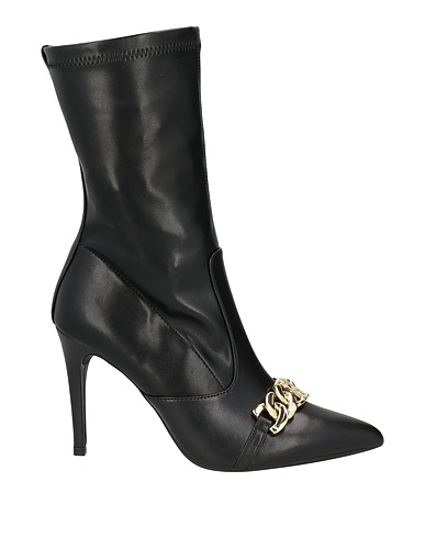 LIU •JO Ankle boot Black Textile fibers