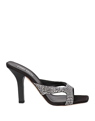PARIS TEXAS Sandals Black Textile fibers