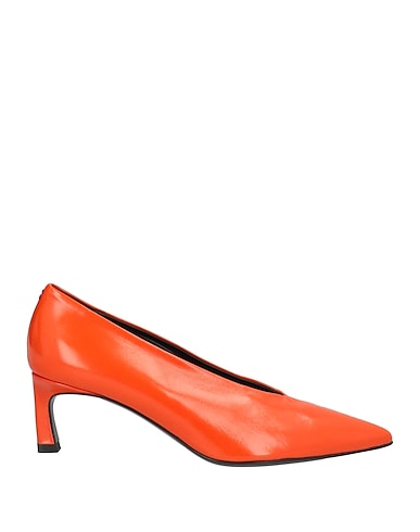 HALMANERA Pump Orange Leather