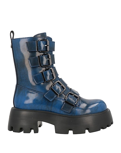 STEVE MADDEN Ankle boot Navy blue Leather