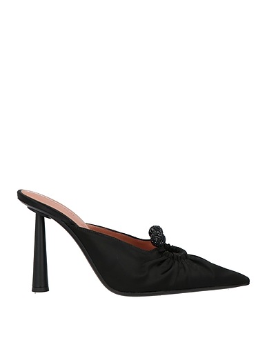 D'ACCORI Mules and clogs Black Textile fibers