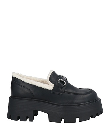 STEVE MADDEN Loafers Black Leather