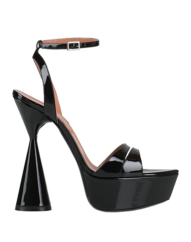 D'ACCORI Sandals Black Leather