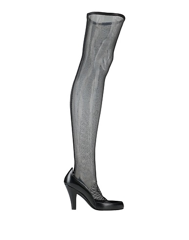 THE ROW Boots Black Calfskin, Textile fibers