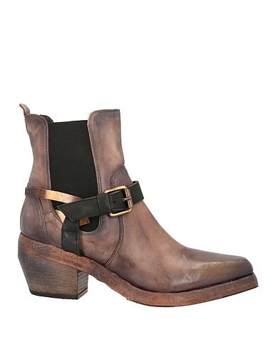 LE RUEMARCEL Stiefelette Khaki Leder