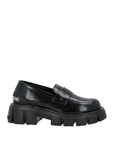LOVE MOSCHINO Loafers Black Calfskin