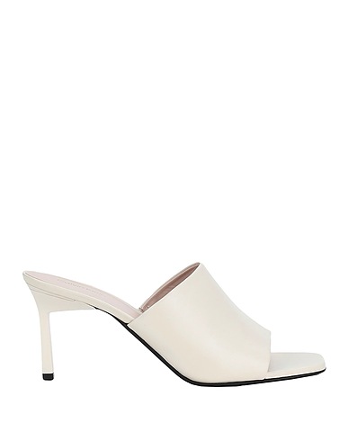 CALVIN KLEIN Sandals Ivory Leather