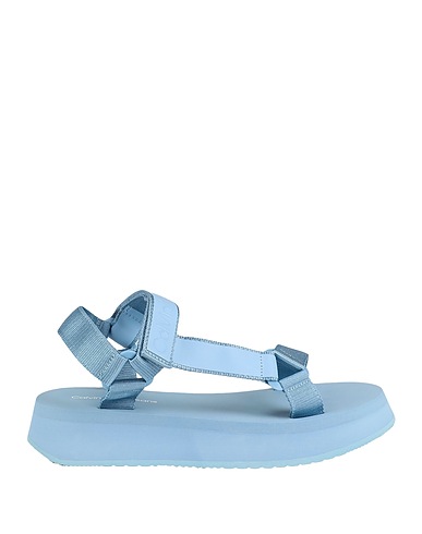 CALVIN KLEIN JEANS Sandali Blu chiaro Poliestere riciclato