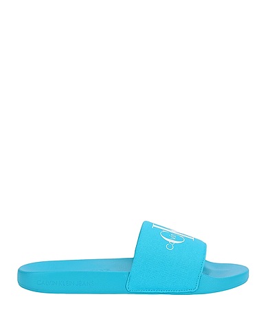 CALVIN KLEIN JEANS Sandals Azure 100% Recycled cotton, Recycled polyester