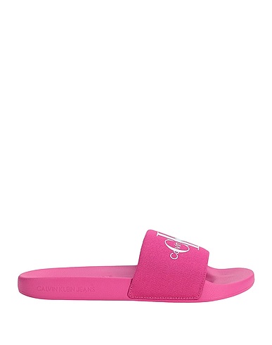 CALVIN KLEIN JEANS Sandals Fuchsia 100% Recycled cotton, Recycled polyester