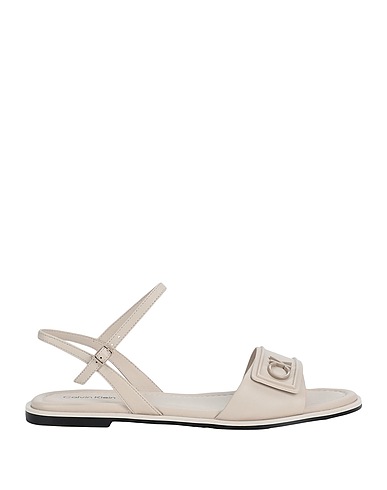 CALVIN KLEIN Sandals Beige Leather