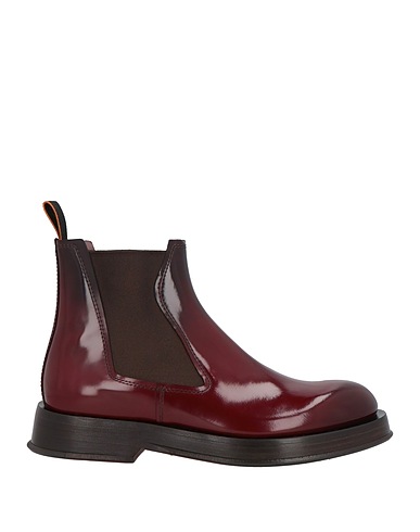 SANTONI Ankle boot Burgundy Leather