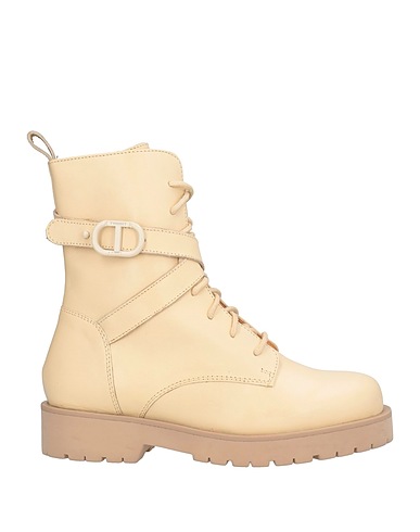 TWINSET Stivaletti Avorio Pelle